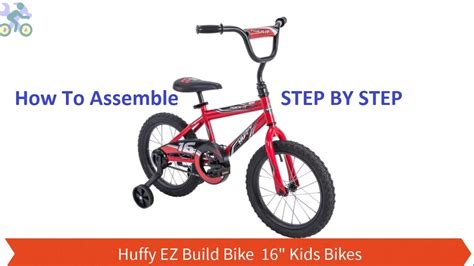 Description: Single-speed <b>bike</b> features a cool racing style with number "16" graphics. . Huffy ez build bike assembly